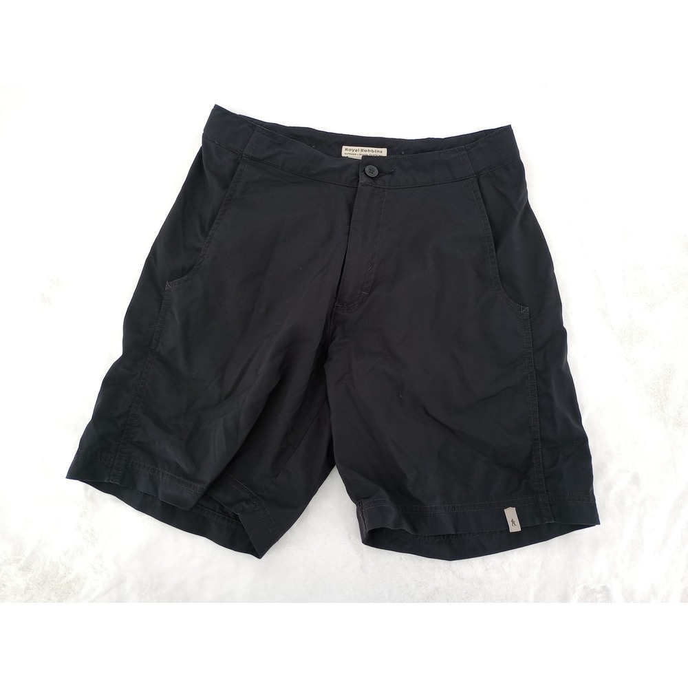 Royal‎ Robbins Shorts Womens 2 Black Outdoor Travel Hiking Stretch Nylon